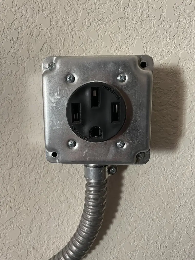 NEMA 14-50 outlet installed for Smart Home Electrical in Grayling