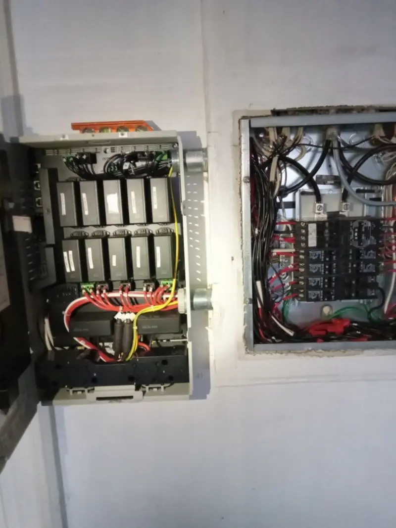 Electrical panel upgrade completed for Security Camera Wiring in Grayling